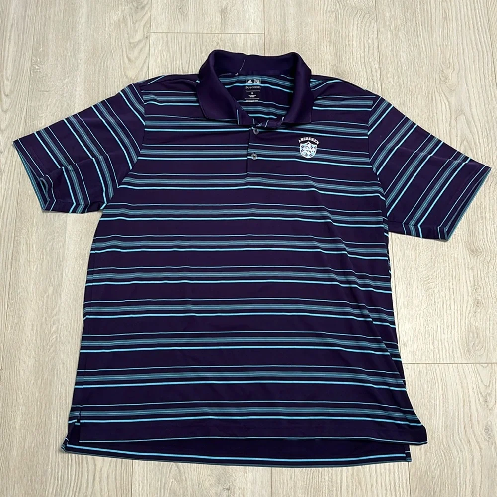 🔥BUNDLESALE XL Adidas pure motion Aberdeen golf club performance polo shirt